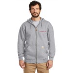 Carhartt ® Midweight Hooded Zip-Front Sweatshirt<BR><BR>XXX-LARGE<BR>Grey • Red imprint